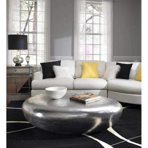 River Stone Coffee Table (Silver)