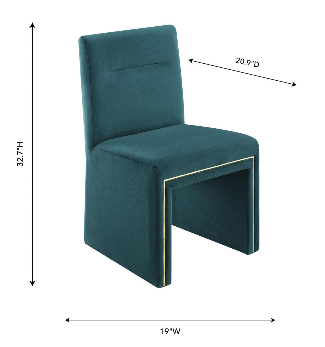 Jaffa Performance Velvet Dining Chair