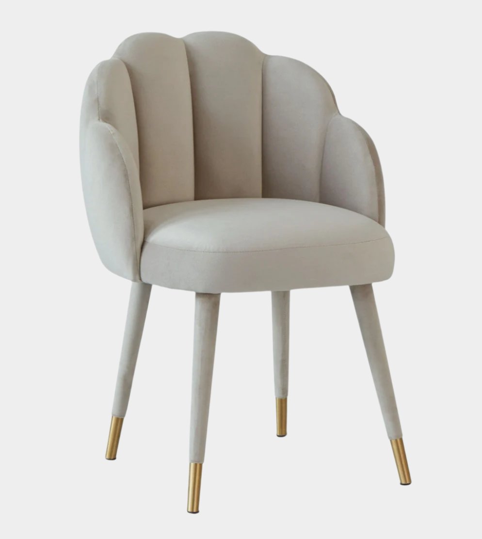 Gardenia Velvet Dining Chair