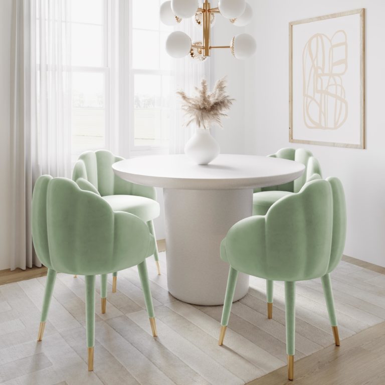 Gardenia Velvet Dining Chair