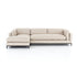 GRAMMERCY 2-PIECE CHAISE SECTIONAL (LEFT/RIGHT CHAISE) - OAK SAND
