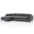 GRAMMERCY 2-PIECE CHAISE SECTIONAL (LEFT/RIGHT CHAISE) - BENNETT CHARCOAL