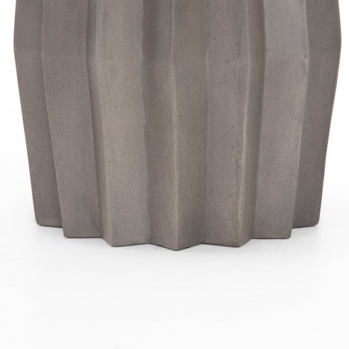 GEM OUTDOOR END TABLE-DARK GREY