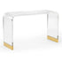 Acrylic Gold Console Table