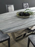 Scaffolding Dining Table Polished Stainless Steel Base