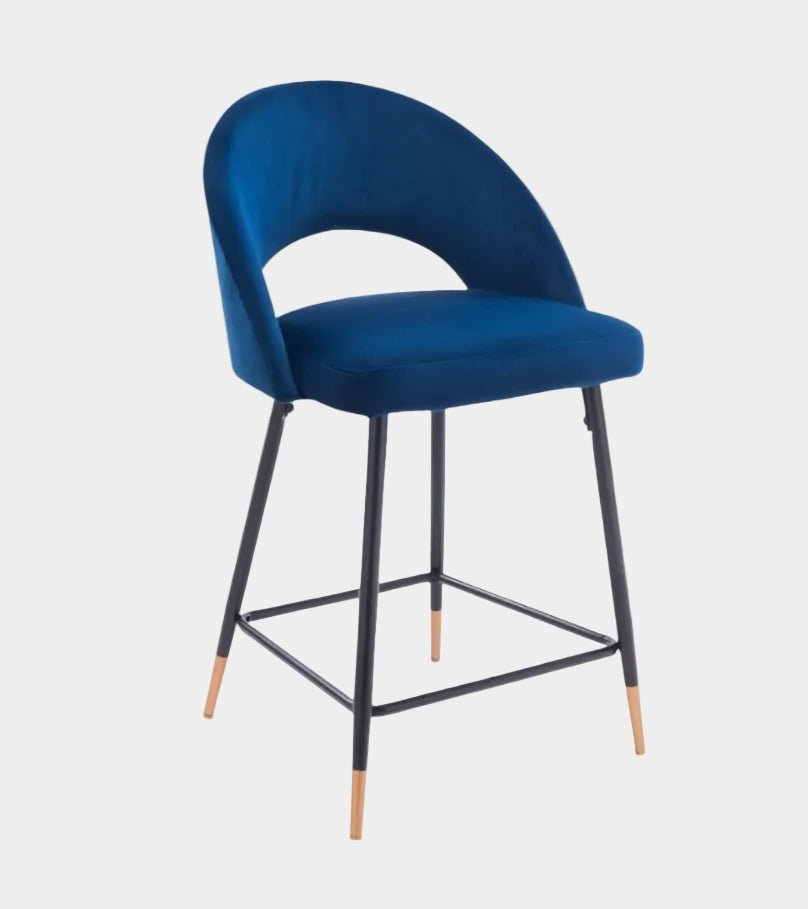 Tabouret en velours Akira