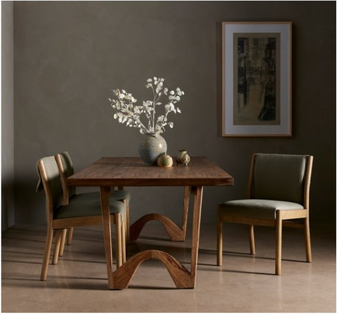 Bruna Dining Table - Rustic Oak Veneer