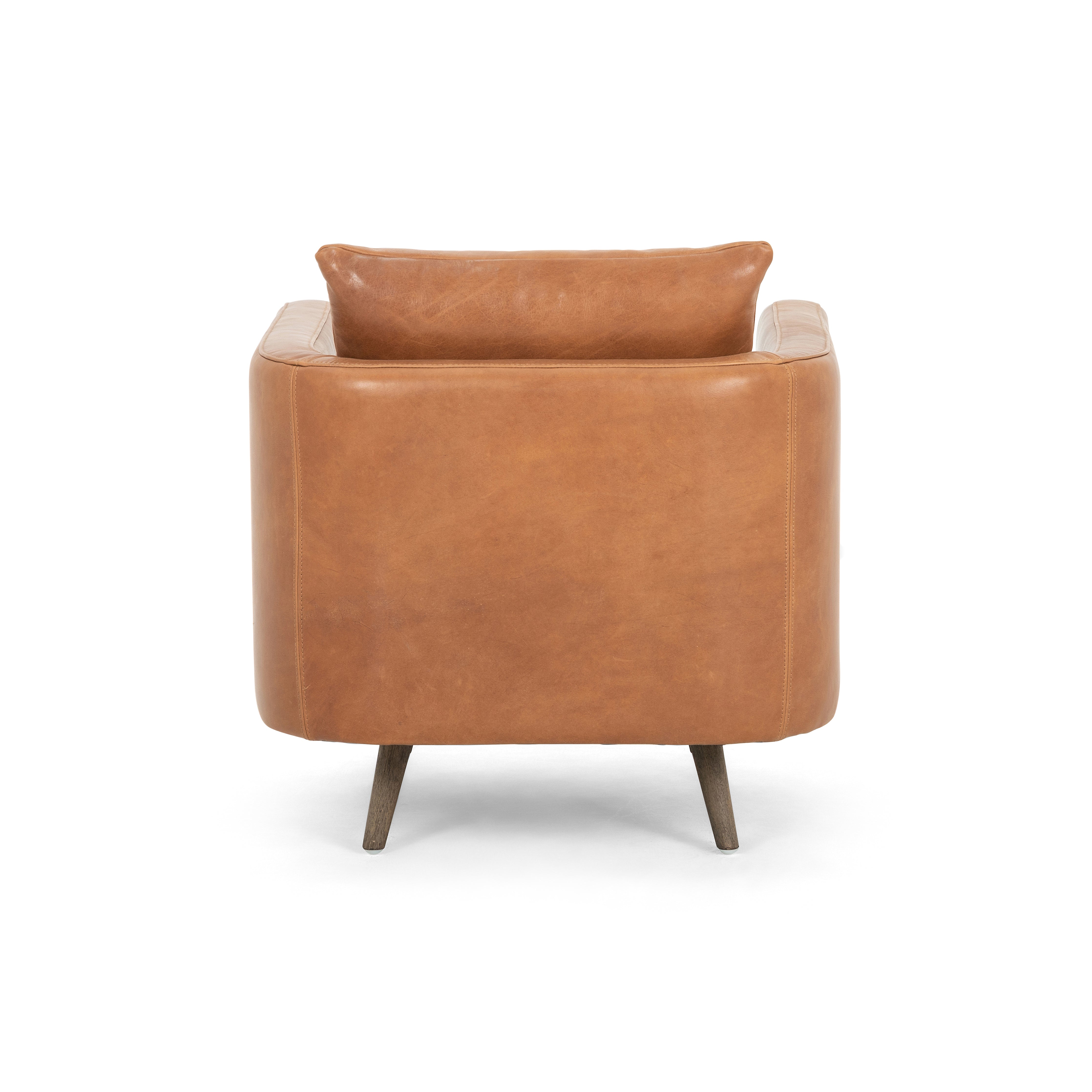 Chaise pivotante à dossier arrondi