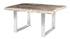 Petrified Wood Dining Table Brushed Stainless Steel Legs