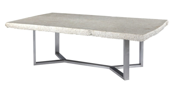 Marble Dining Table Stainless Steel Base