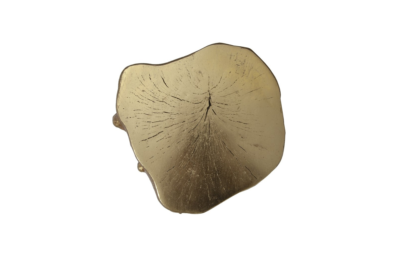 Log Small Gold Stool