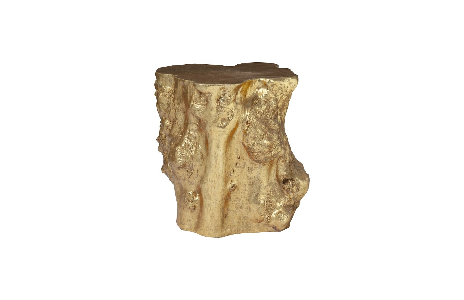 Log Gold Side Table