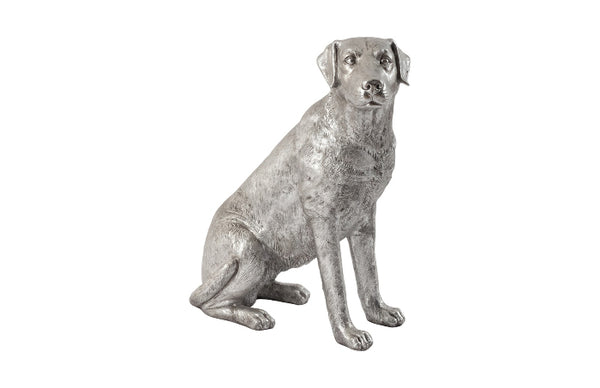 Labrador Dog - Sitting Silver Leaf